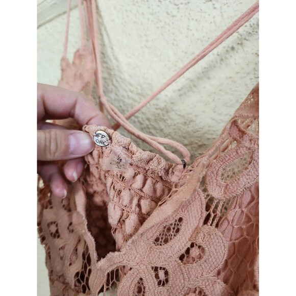 Free People Peach Lace Bralette - Picture 5 of 9